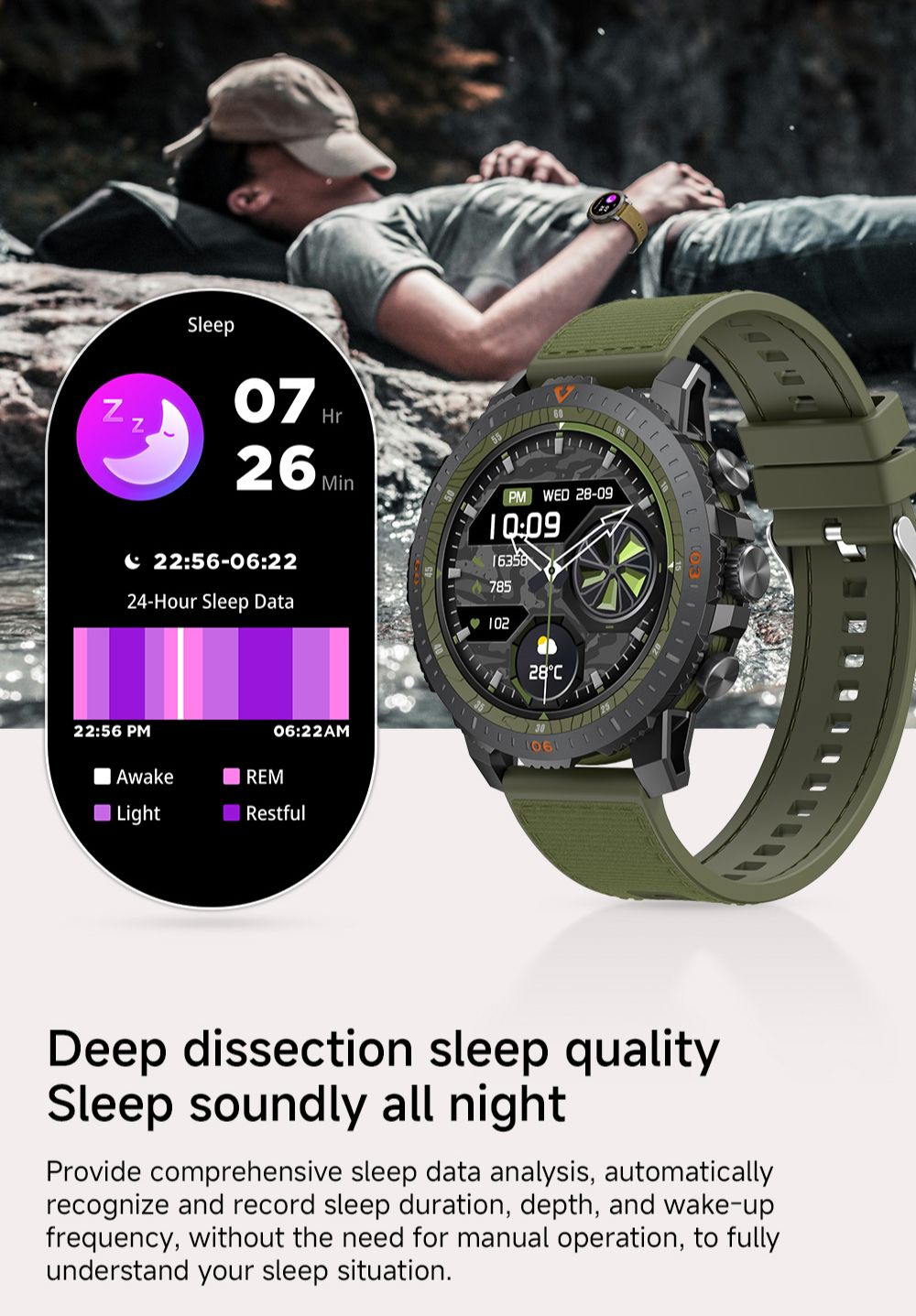 Smartwatch V313 - Verde