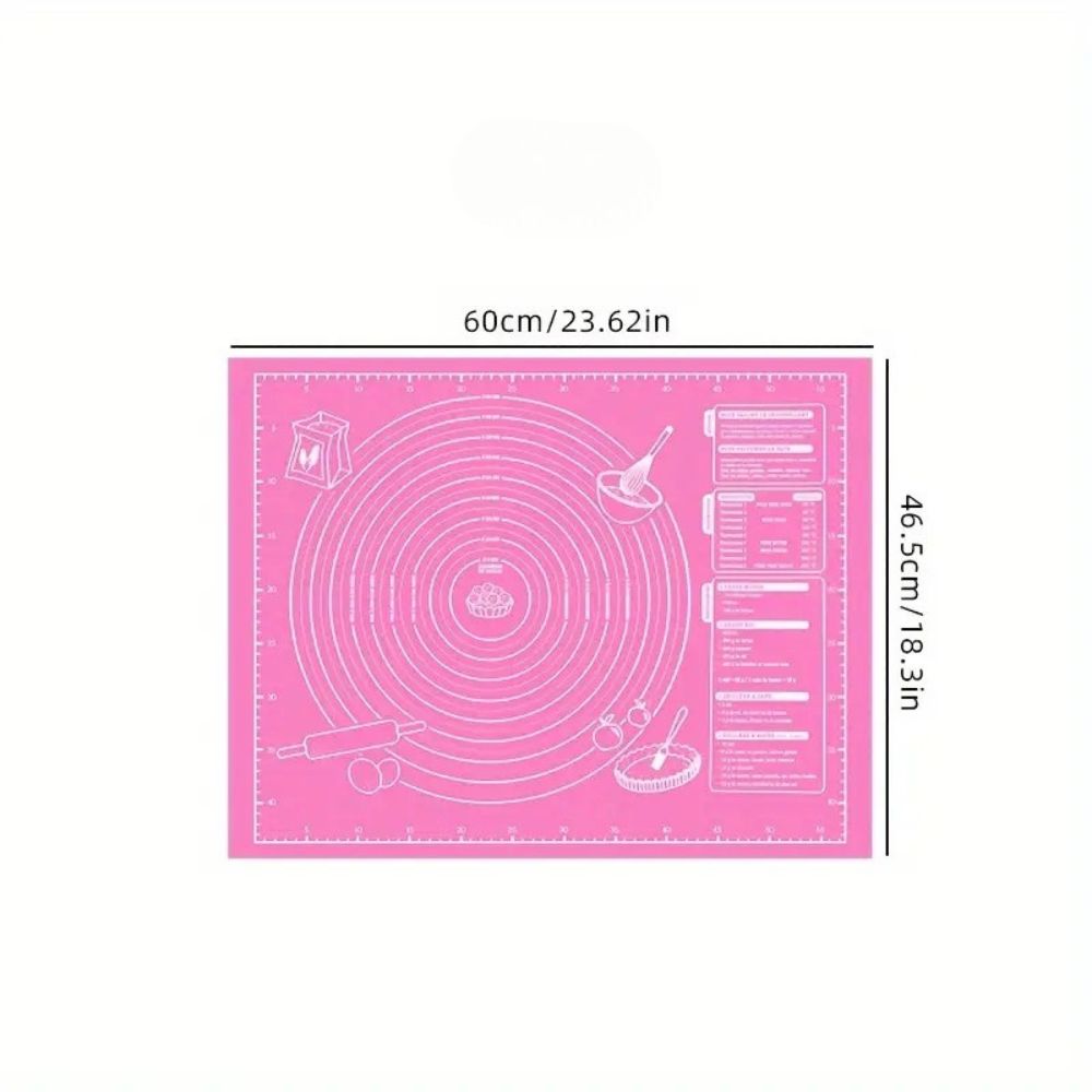 Covoraș din silicon antiaderent pentru frământat și întins aluat