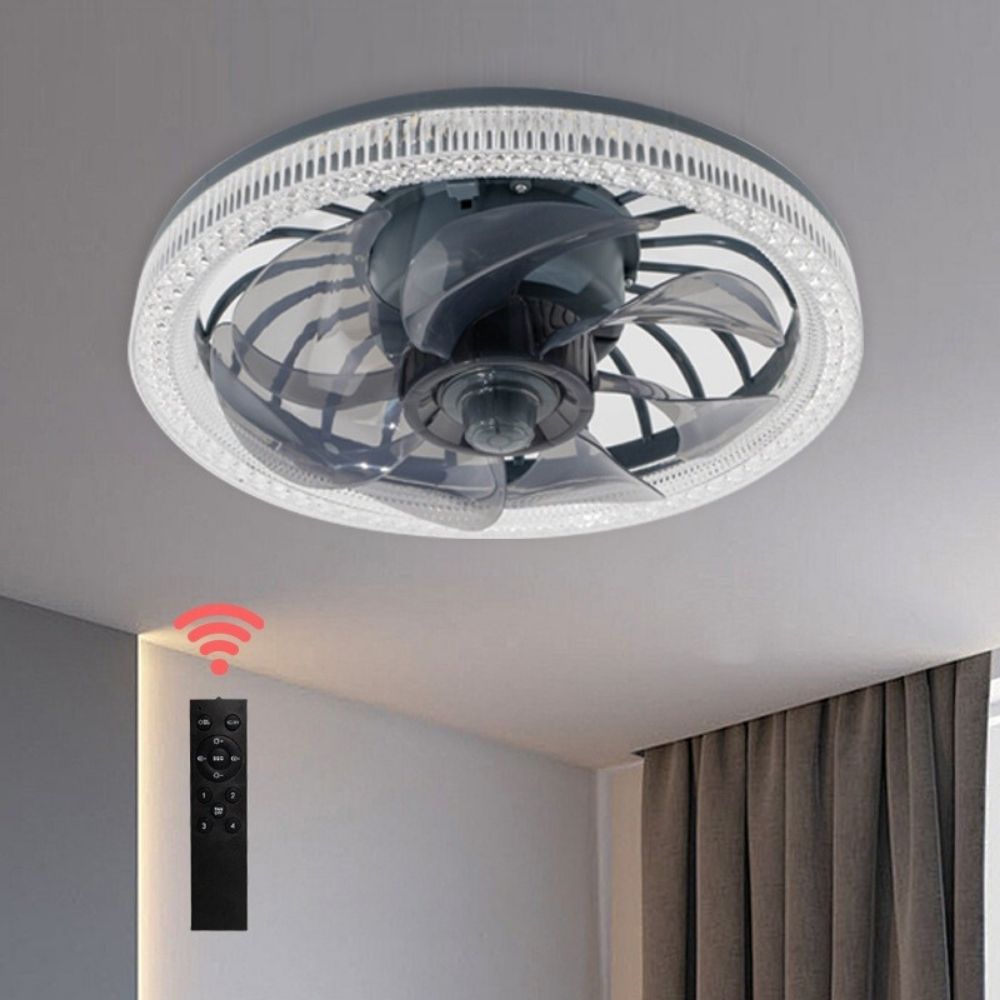 Lampă de Tavan cu Ventilator și Telecomandă