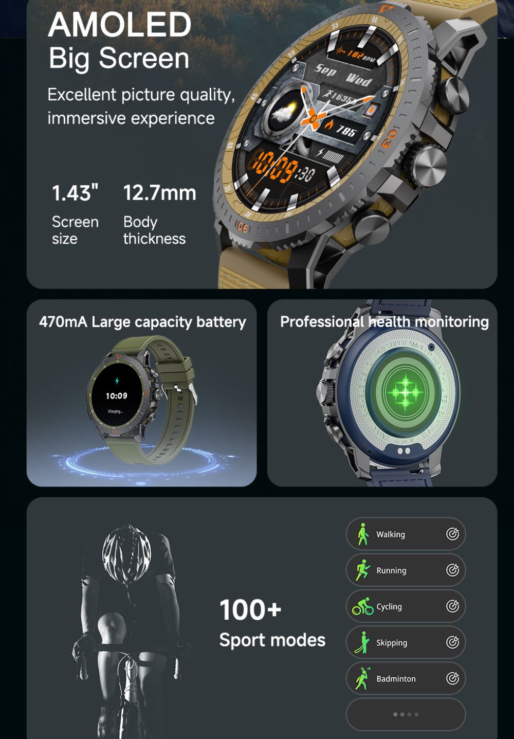 Smartwatch V313 - Verde