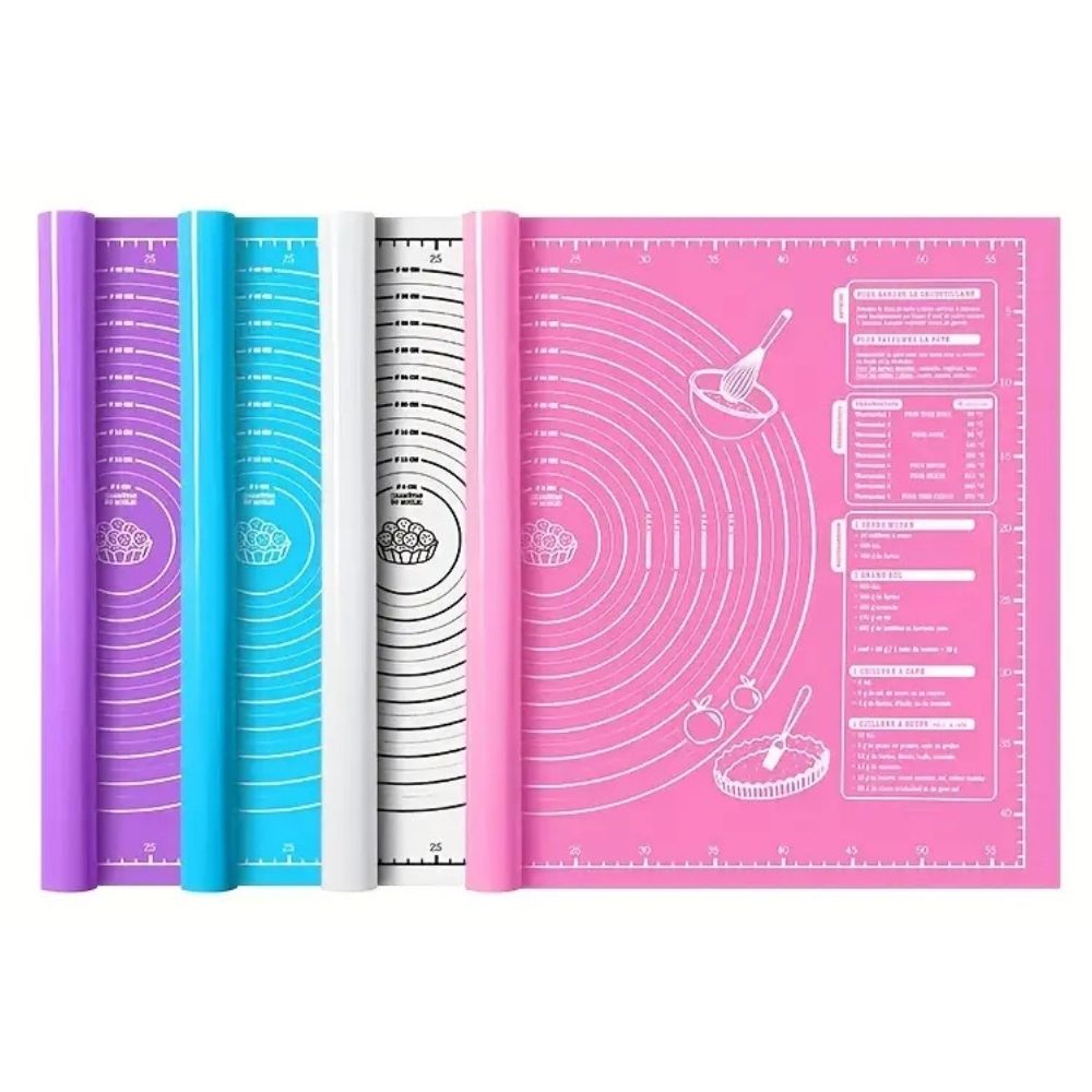 Covoraș din silicon antiaderent pentru frământat și întins aluat