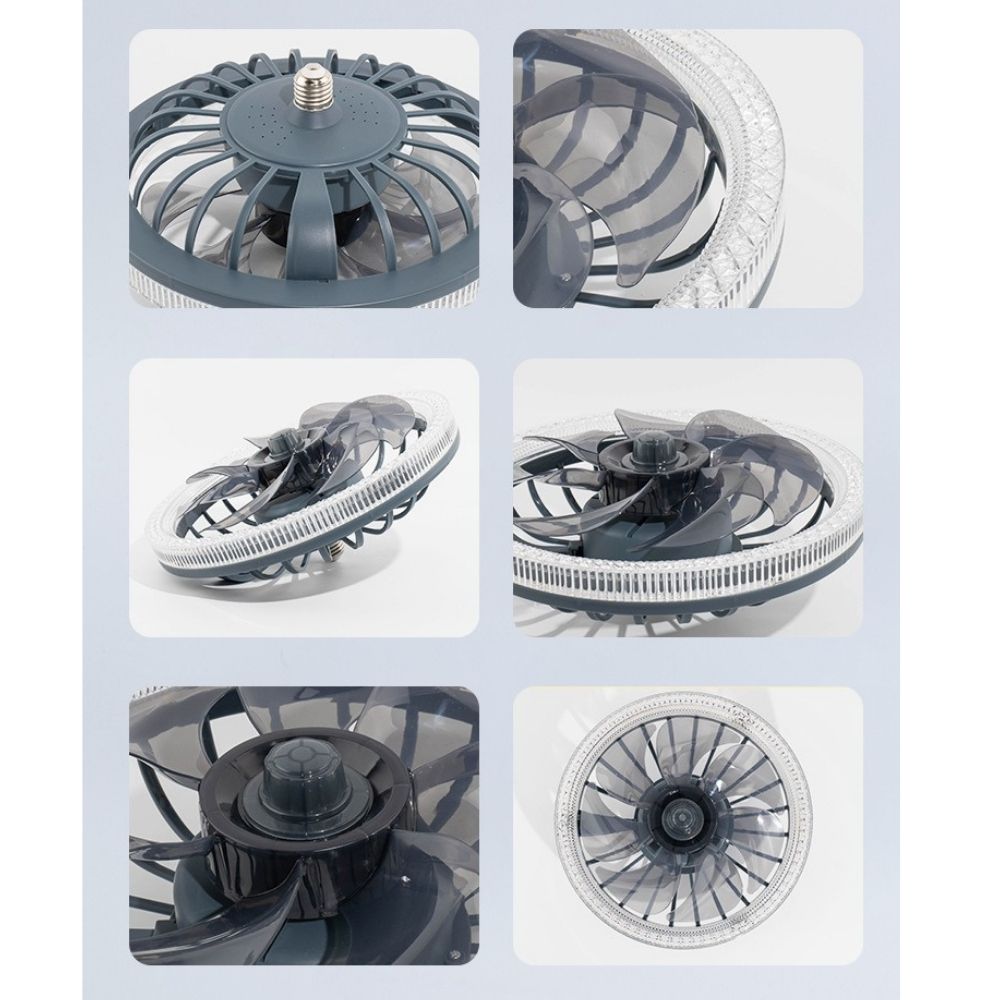 Lampă de Tavan cu Ventilator și Telecomandă