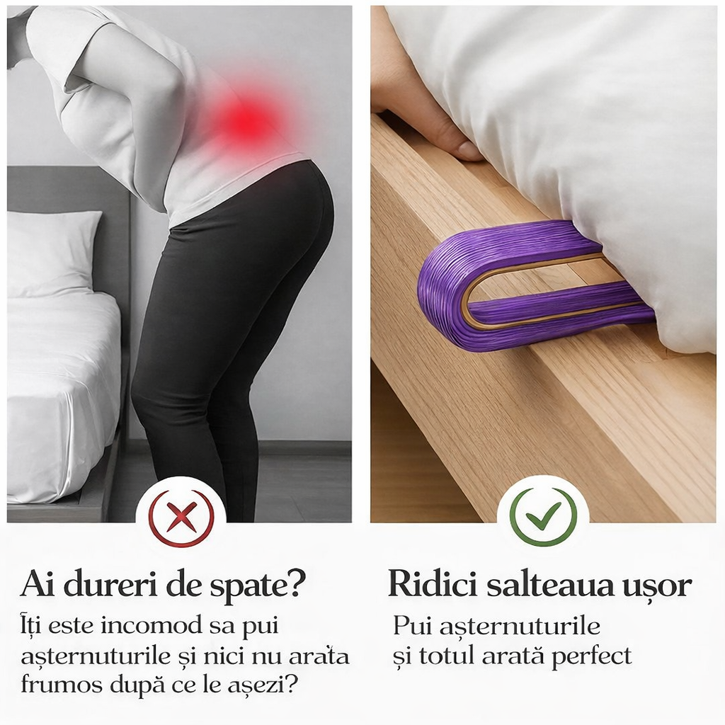 Dispozitiv pentru aranjarea patului